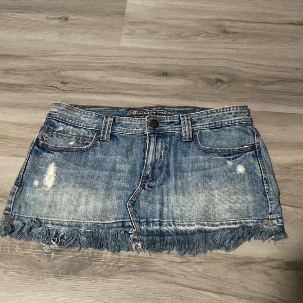 Abercrombie and fitch denim mini skirt